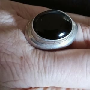 Black Onyx and Sterling Silver Ring